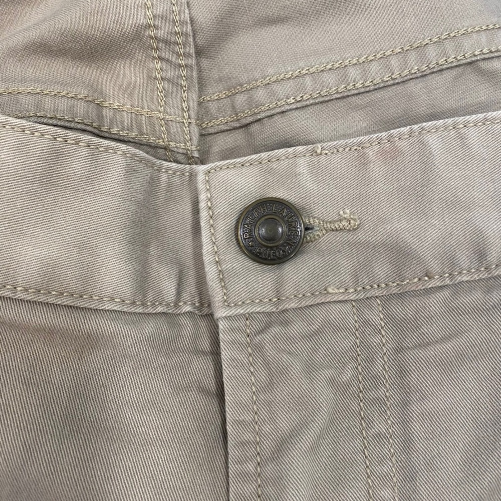 Polo Ralph Lauren Pants Mens 38x32 Tan Varick Slim Straight Khaki Chino Dungaree - Picture 5 of 16